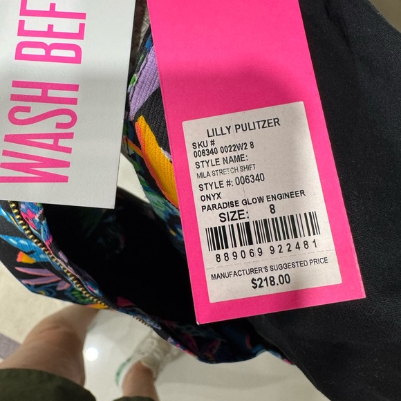 Lilly Pulitzer Mika stretch shift Onyx NWT Size 8 - Picture 5 of 7